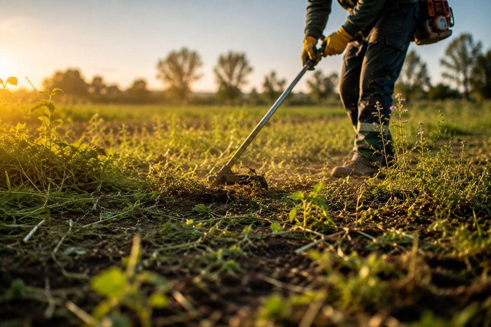 Control químico selectivo de malezas y vegetación en terreno